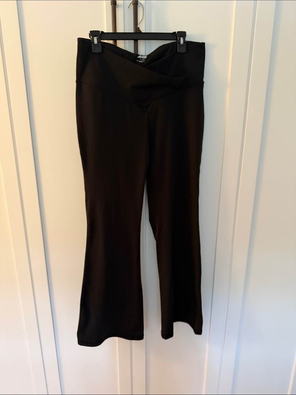 Avia Black Boot Cut Yoga Pants with V-Waistband
